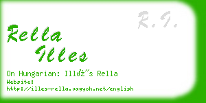 rella illes business card